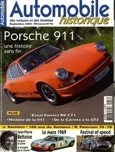 HISTORISCHES AUTO Nr. 18 09/2002 PORSCHE CARRERA 2.7 LE MANS 1969 BELTOISE - Bild 1 von 1