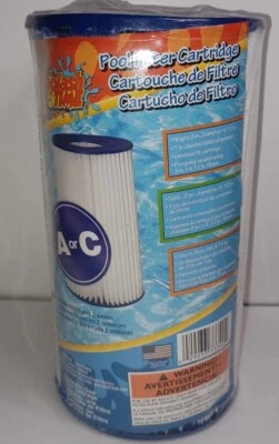 Splash Time Pool Filter Cartridge Type A or C Height 8" X 4.12" Diameter NEW - Image 1 of 4