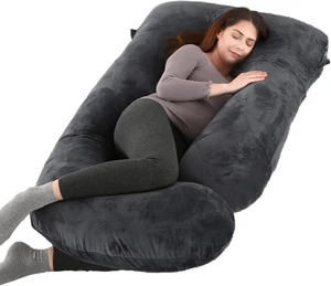 Almohada de Embarazo, Cuerpo Completo 57 Pulgadas Almohada de Maternidad con Cubierta Lavable Extraíble - Imagen 1 de 1