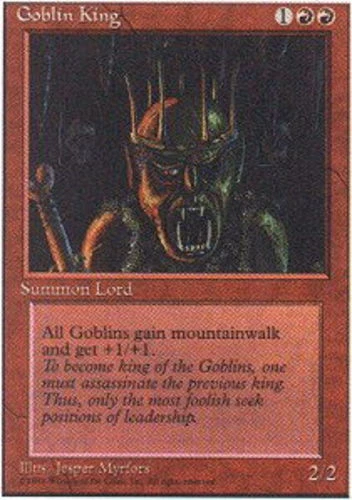 FBB Korean Goblin King ~ Damaged 4th Edition Fourth Foreign Black Border Stock I - Image 1 of 1