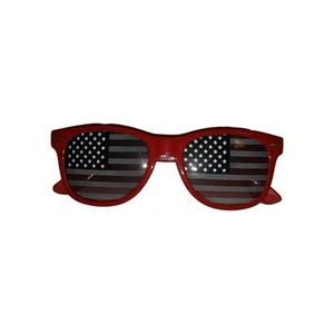 Vintage American USA US Flag Sunglasses Red Patriotic United States Stars Nerd - Picture 1 of 8