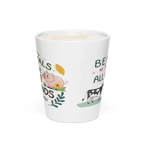 🌿 Taza de café con leche de cerámica Vegan Vibes ☕ — Bebe con compasión - Imagen 1 de 3