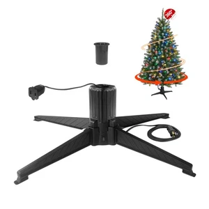 360 Degree Rotating Christmas Tree Stand Revolving Artificial Tree Base for T... - Picture 1 of 7