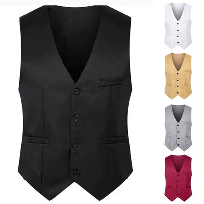 Brand New Mens Vest Clothing Work All Seasons Business Double-breasted - Image 1 of 4