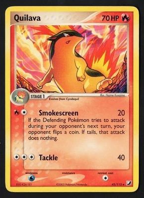 Quilava 45/115 EX Unseen Forces 2005 - Pokémon TCG - Image 1 of 2
