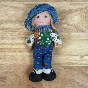 Holly Hobbie Doll Fabric Vintage 1970's Knickerbocker Rag 6" Plush - Picture 1 of 4