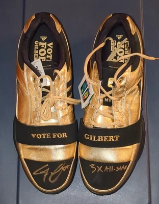 Gilbert Arenas Signed Adidas Size 13 Vote For Gil Shoes Wizards PSA COA - Image 1 of 3