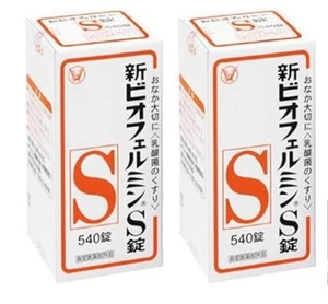 Shin Biofermin S Tablets 540 Digestive Balance Supplement Probiotic Set of 2 JP - Picture 1 of 7