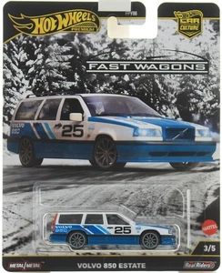 Hot Wheels blau weiß Volvo 850 Estate Wagon Car Culture 1:64 Die-Cast Auto - Bild 1 von 1