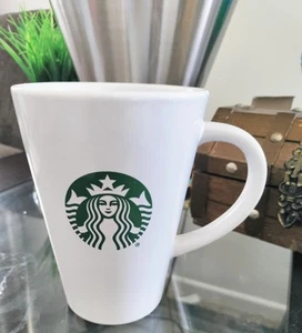 Starbucks 16 Oz Ceramic Mug With Handle With Green Mermaid Logo NWOT - Picture 1 of 6