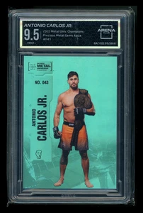 2022 Metal Champions Precious Metal Gems Aqua Antonio Carlos Jr. #043 AC 9.5 - Picture 1 of 2
