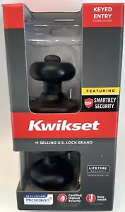 Kwikset Juno Keyed Entry Door Knob W/ SmartKey Venetian Bronze Model 97402-737 - Picture 1 of 8