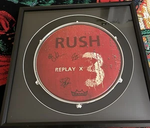 Rush signed Reply X3 Drum Head Lee Lifeson Peart handsigniert selten - Bild 1 von 5