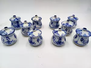 RAVISSANTE SERIE 10 POT A CONFITURE MINIATURE FAIENCE SARREGUEMINES TERRE DE FER - Photo 1/12
