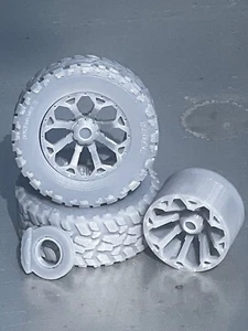 Resin 1/24 Scale 20 inch model car wheels, 1/24 1/25 Truck - Picture 1 of 10