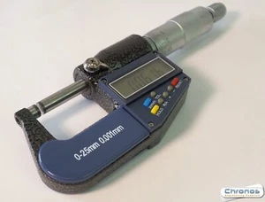 DIGITALE MIKROMETER ELEKTRONISCH 0-25 MM. 0-1" VON CHRONOS - Bild 1 von 7