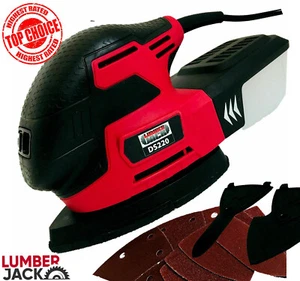 Lijadora de ratón Lumberjack Detail Palm 220w con caja de polvo y hojas de lijado 240V - Imagen 1 de 12