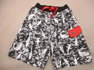 ADIDAS CLIMALITE Size M Boys Stretch Waist Drawstring Lined Swimming Shorts 807 - Picture 1 of 6