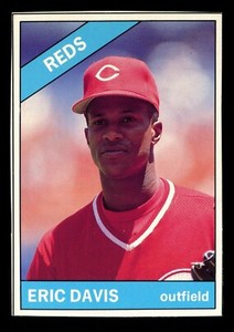 1991 Baseball Cards Magazine *HAND CUT* Repli-Cards #1 Eric Davis