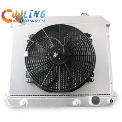for 1963-1966 Chevy C/K C10 C20 C30 K10 K20 K30 Pickup 3-Row Radiator+Shroud+Fan Foto 1 de 4