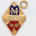 Membership MCC Melbourne Cricket Club Badge 1958 - 1959 Enamel  (AB2503512/70)