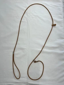 4mm Round Leather Dog Show Slip Lead with Ring Stop (38820) - Picture 1 of 3