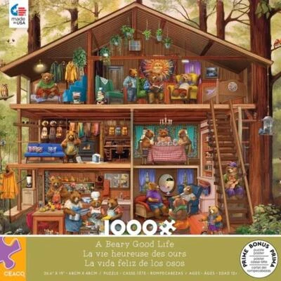 Ceaco jigsaw puzzle;  A Beary Good Life by Chris Bigelow;  1000 pcs;  3315-15 - Image 1 of 2