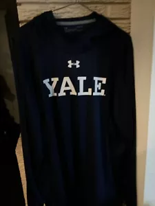 UNDER ARMOUR Herren Yale University Heatgear Sweatshirt blau Größe LG Large gebraucht, in einwandfreiem Zustand - Bild 1 von 3