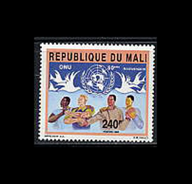 Malí, Sc #746, MNH, 1995, ONU, Scales of Justice, Doves Foto 1 de 1
