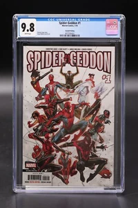 Spider-Geddon (2019) #1 2da impresión variante Jorge Molina CGC 9,8 etiqueta azul WH páginas - Imagen 1 de 3