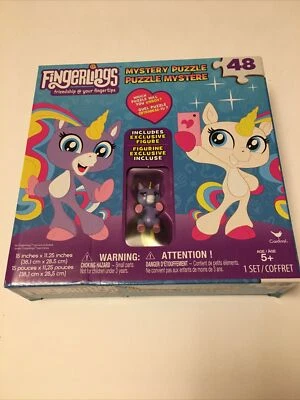 Rompecabezas misterioso Fingerlings con figura de unicornio púrpura 48 piezas. Foto 1 de 4