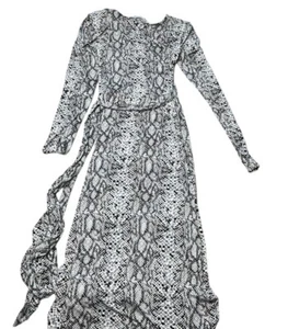 Good American The Runaround Wrap Dress Python Snake Print Size XS/0 - Picture 1 of 9