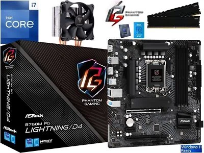PC Aufrüstkit Intel Core i7-14700K bis 64GB DDR4 mit TPM 2.0 ASRock B760M PG - Bild 1 von 4
