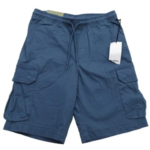 Goodfellow & Co Mens Dark Gray Blue XS Cargo Shorts 8” Inseam Drawstring Casual - Picture 1 of 4