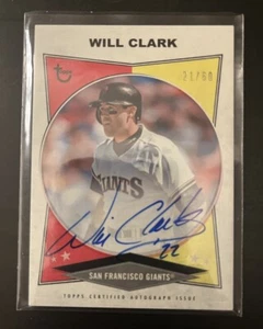 Will Clark Star Baseball Player - 2023 Topps Auto Certified #AC-WC - Picture 1 of 2