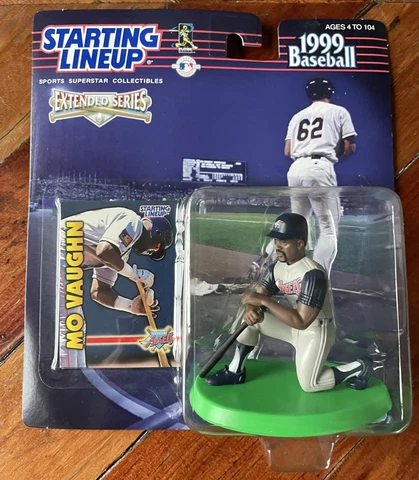1999 Starting Lineup MO VAUGHN Baseball Figure & Card Anaheim Angels SLU MLB NEW Cover