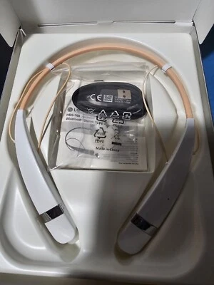 Original LG Tone Pro HBS 760 Premium  Stereo Bluetooth Headset WHITE CHECK PICS - Image 1 of 4