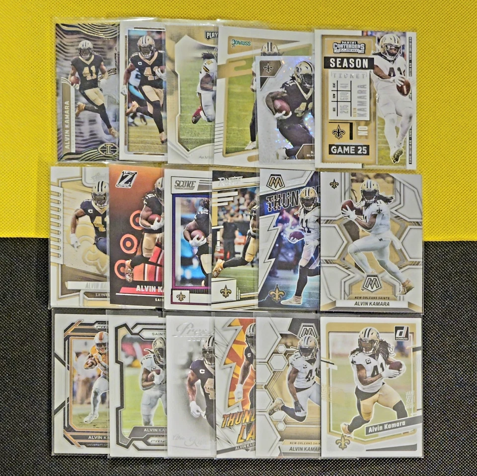 Alvin Kamara Inserts Premiums Base Pick Your Card & $ave New Orleans Saints - Image 1 of 1