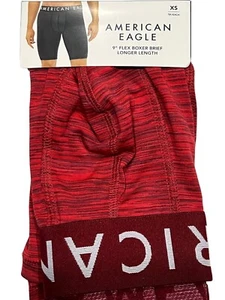 NWT AMERICAN EAGLE Flex Boxer Briefs 9" Inseam Sz XS-S-M-L-XL Red #2 - Picture 1 of 5