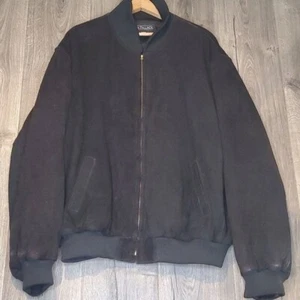 Chaqueta de Cuero Gamuza Rick Pallack R P Negra Hecha en EE. UU. Para Hombre 48 XXL - Imagen 1 de 6