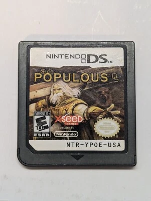 Populous DS - Nintendo DS 2008 - Solo juego (probado y funcionando) XSeed E10+  Foto 1 de 2