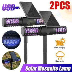 Electric Solar Mosquito Killer Light Lamp Bug Zapper for Indoor & Outdoor US! m - Picture 1 of 11