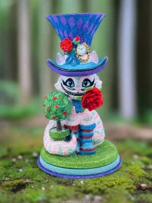 Kurt Adler Hollywood Nutcracker: Alice in Wonderland, Cheshire Cat, HA0764 - Image 1 of 4