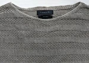 Talla Suéter Pullover Pequeño TAHARI Oliva Caqui LINO Primavera/Verano Texturizado - Nuevo con Etiquetas - Imagen 1 de 5