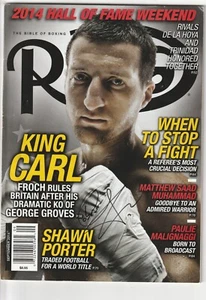 THE RING MAGAZINE CARL FROCH BOXING HOFer AUTOGRAPHED COVER SEPTEMBER 2014 - Picture 1 of 4