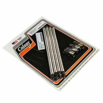 KIT DE CONVERSIÓN DE VARILLA DE EMPUJE Y ELEVADOR SÓLIDO para Harley Shovelhead 1966-84. . 7132-12 Foto 1 de 3