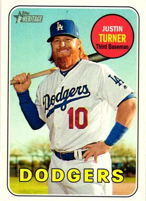 2018 Topps Heritage #312 Justin Turner - Image 1 of 2