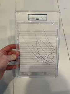 Beautiful Michael Jackson Signed Cut PSA Certified Autograph Bold Auto - Picture 1 of 6
