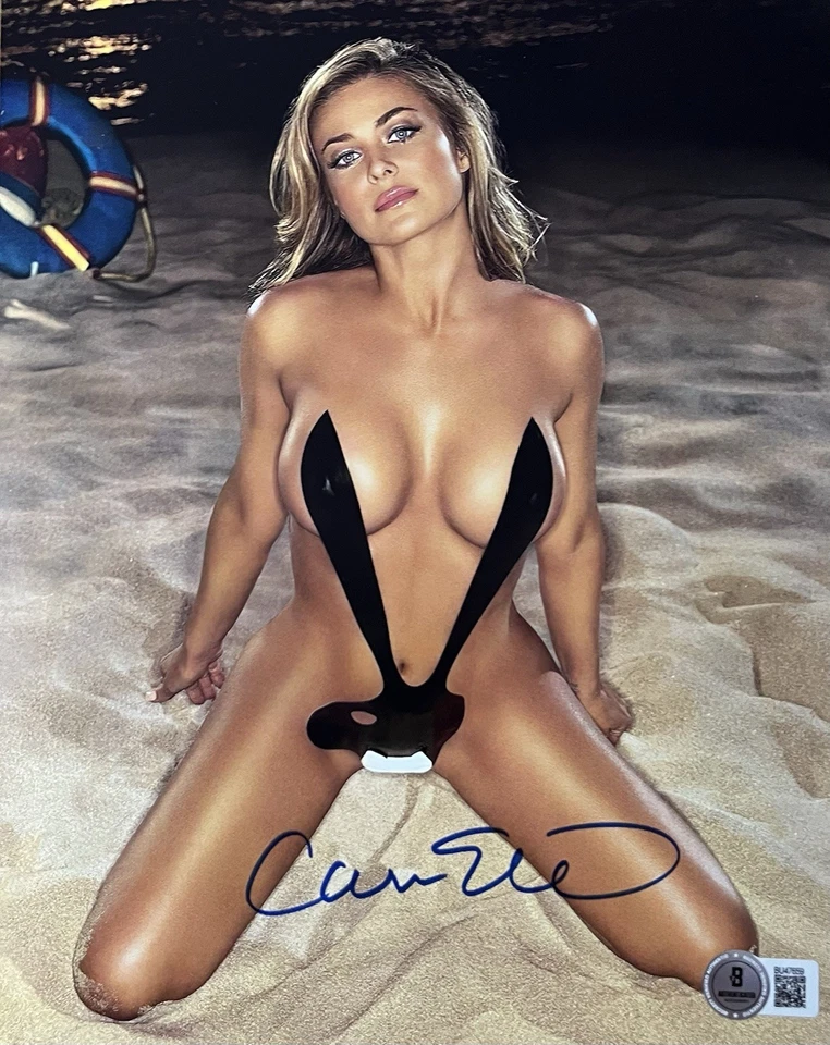 Carmen Electra 签名 8 x 10 照片 带全息图贴纸 Coa - 花花公子 - Baywatch- — 第 1/1 张图片