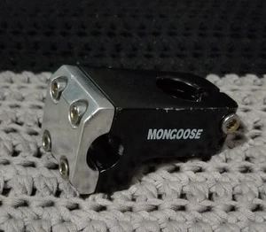 Mongoose Bmx Bike Stem Threadless Neck Black Chrome Haro Gt Dyno Mosh SE Dyno - Picture 1 of 6